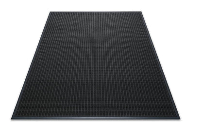 Guardian WaterGuard Indoor/Outdoor Wiper Scraper Floor Mat, Rubber/Nylon, 3'x4', Grey