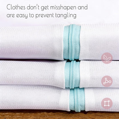 Mesh Laundry Bags for Delicates Large,35 x 43 in Garment Bag for Washing Machine,Laundry Bags for Travel Camp Blanket Sheet Cleaning Organizer Blue