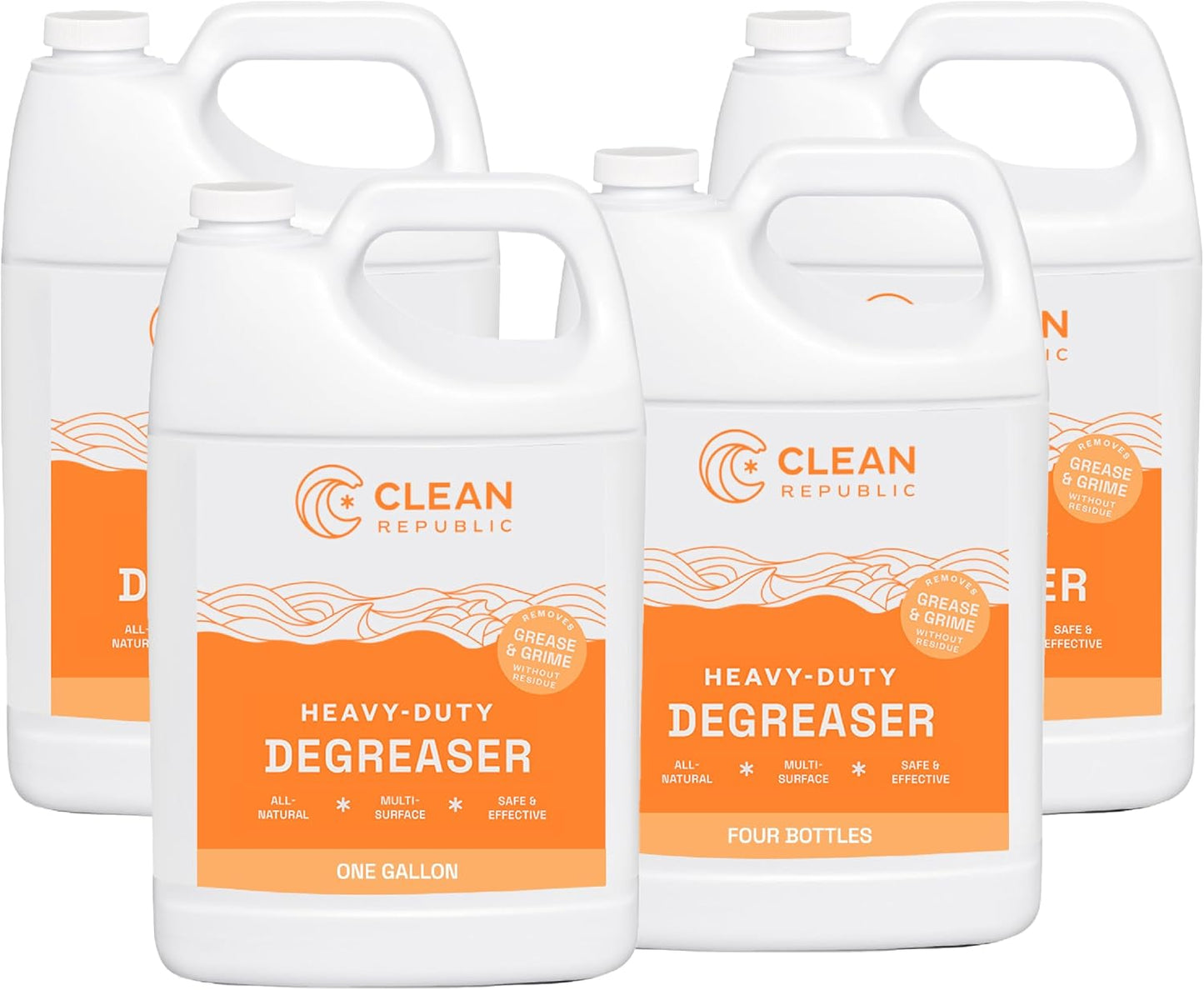 Heavy-Duty Degreaser for Kitchen & Grills, Non-Toxic, 32oz Bottle, 2-Pack | Removes Grease & Oils, Nature-Derived, Non-Toxic, Kitchen Cleaner, No Harsh Fumes or Residue, Family & Pet Safe, USA-Made