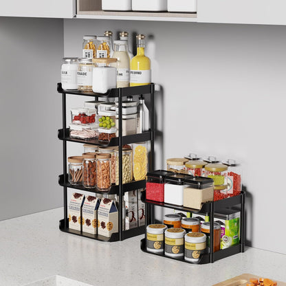 6 Tier Vertical Narrow Shoe Rack, Stackable Tall Skinny Shoerack, Compact Single Shoes Storage Tower for Slim Space, Corner Plastic Shelves, for Hallways, Entryway, Bedrooms Organizer, Black