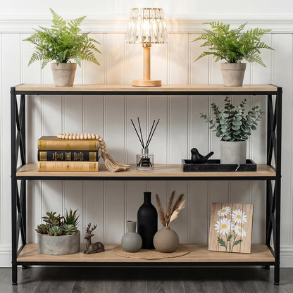 Ceramic Vase Set of 3, Modern Minimalist Neutral Home Decor, Boho Rustic Farmhouse Decorative Vases for Pampas Grass Dried Flowers | Table Centerpiece Entryway Mantel Bookshelf(Black Mix Set - Gray#1)