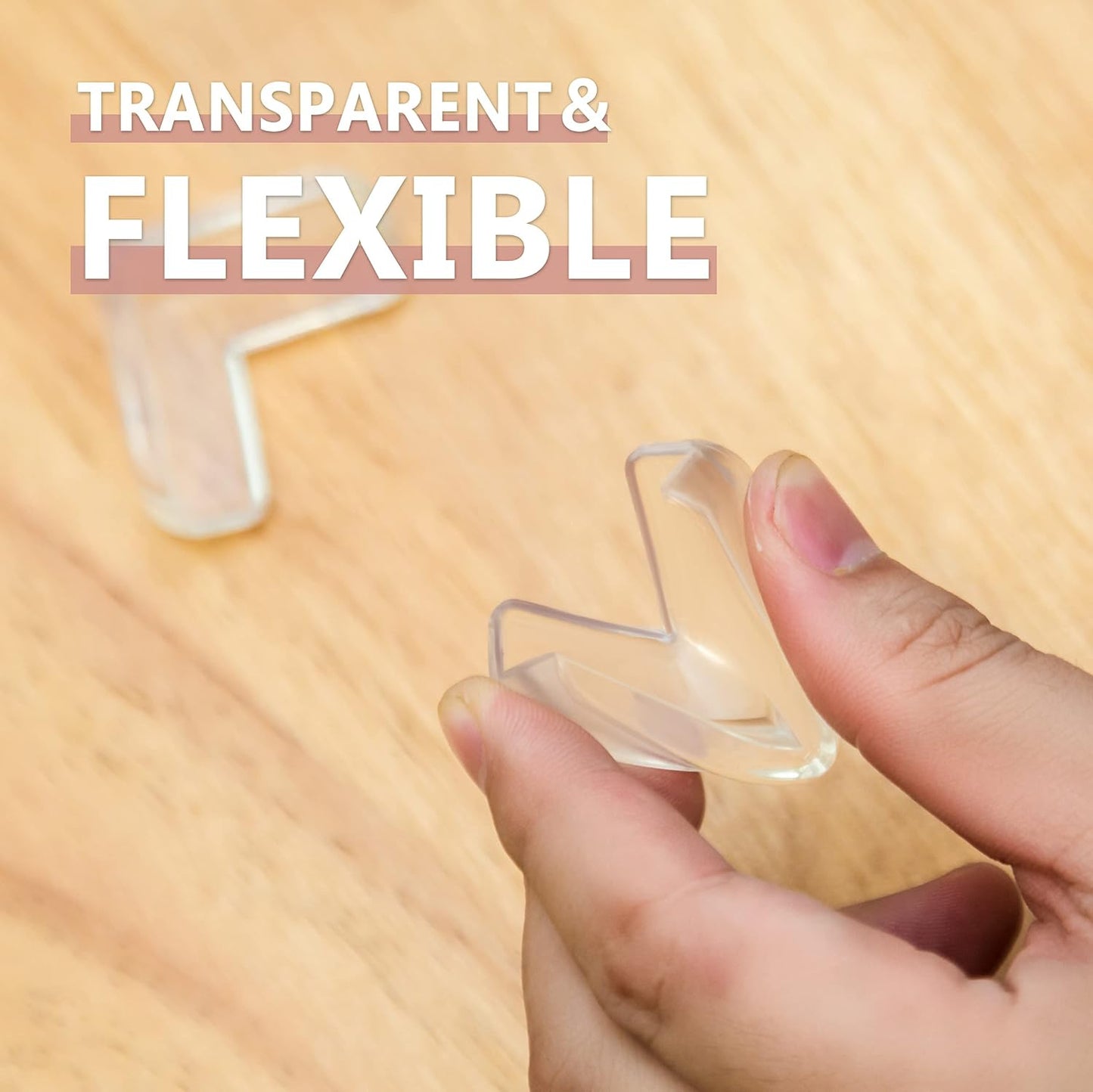 Corner Protector for Baby, Protectors Guards,Furniture Corner Guard ,Edge Safety Bumpers,Baby Proof Bumper,Cushion to Cover Sharp Furniture,Table Edges Clear and Transparent L Shape 20PCS