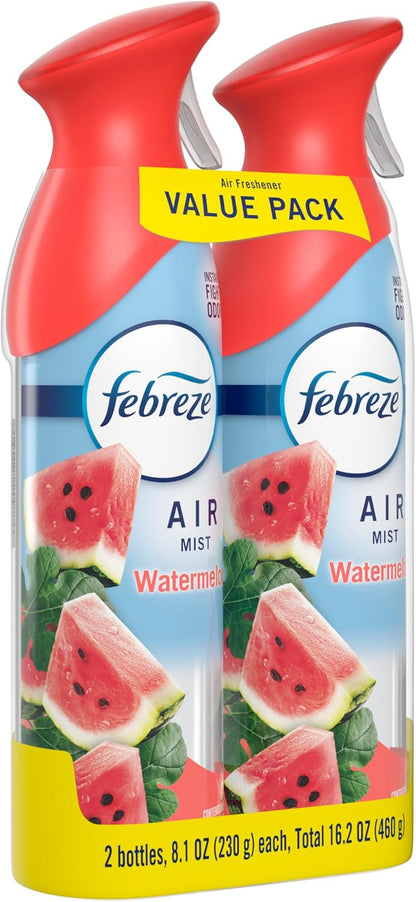 Febreze Air Mist, Air Freshener Spray, Odor Fighting Room Spray, Deodorizer for Home Bathroom Kitchen Office Apartment Dorm Room Classroom, Linen & Sky Scent, 8.1oz (Pack of 2)