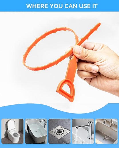 Drain Snake,79 inch Flexible Grabber Claw Pick Up Reacher Tool,Drain Clog Remover - Gutter Cleaning Tools for Home Sink, Bathroom Tub,Drain, Toilet, Tight Spaces