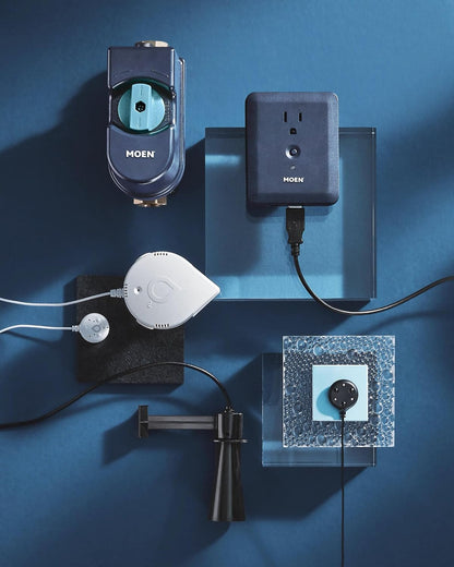 Moen Flo 1-inch Smart Water Shut Off Valve, Smart Home Water Monitor Leak Detector, Wifi Connected, App Enabled Flow Meter and Shutoff, 900-006