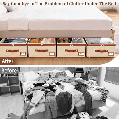 Dolicer 2 Pack Under Bed Storage with Wheels, 6in-10in Height Adjustable Underbed Storage Containers, 92L XXXL Under Bed Drawers Rolling Bin with Clear Lids for Dorm Shoes Clothes Organizers(Grey)