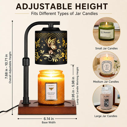 mocosa Candle Warmer Lamp with Adjustable Height Dimmable for New Home Decor Electric Candle Warmer for Jar Candles Birthday Gifts for Women Mom(Hummingbird)