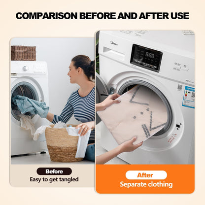Kimmama Laundry Mesh Wash Bags, Garment Bag for Washing Machine, 2XXL | Honeycomb Laundey Bags for Sheet, Throw Blanket, Curtain, Cushion Cover, Comforter, Tumble Dryer Safe, Extra Large