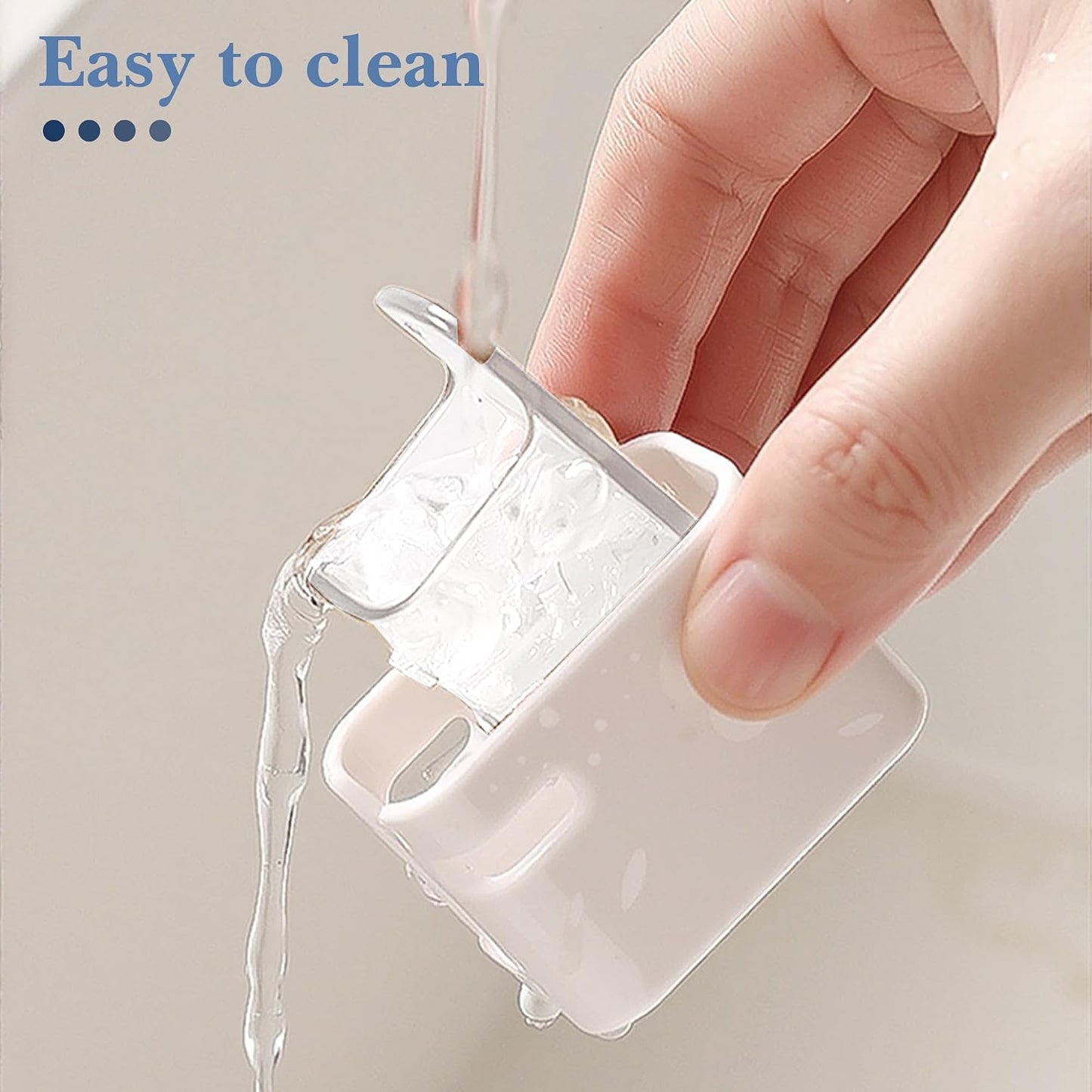 2 PCS Toothbrush Holder Wall Mounted with Cover for Bathroom, Self Adhesive Toothbrush Storage Organizer for Shower, Mini Toothbrush Hanger Rack for Dorm, Cabinet (Black)