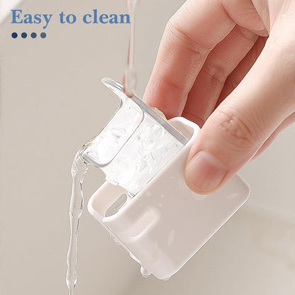 2 PCS Toothbrush Holder Wall Mounted with Cover for Bathroom, Self Adhesive Toothbrush Storage Organizer for Shower, Mini Toothbrush Hanger Rack for Dorm, Cabinet (Black)