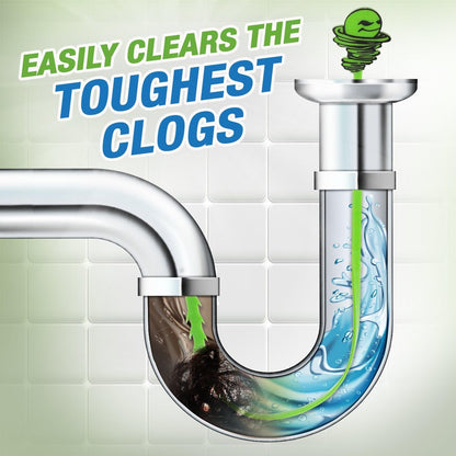 Green Gobbler Hair Grabber Drain Snake - 5 Pack (Great for Sink & Shower Clogs)