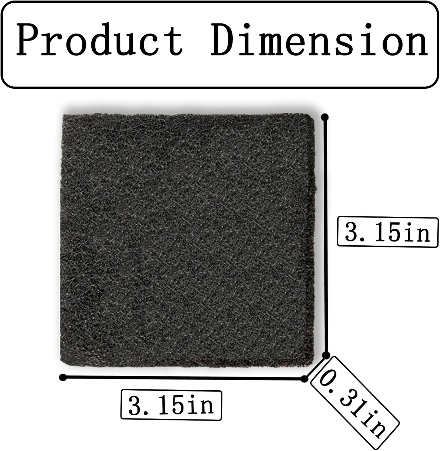 16 Pack Activated Carbon Filter with 2 Pack Recycle+Trash Sticker Fits EKO Trash Can with Built-in Compartment, Also Fits SIMPLI-Magic Garbage Bins, for Trash Can and Compost Bin