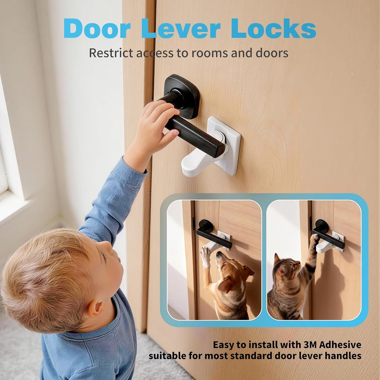 Inaya Complete Baby Proofing Kit - Child Safety Hidden Locks for Cabinets & Drawers, Adjustable Safety Latches, Corner Guards and Outlet Covers - Baby Proof Pack to Keep Your Child Safe at Home
