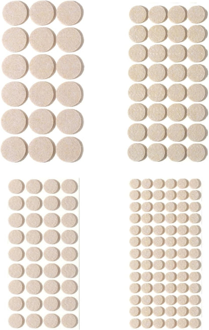 Furnigear Felt Furniture Pads for Hardwood Floors - Self Adhesive Chair Felt Pads, Floor Protector for Furniture Feet, Furniture Sliders Moving Your Furniture Smoothly - Anti Scratch 96 Pcs 3/4" Round