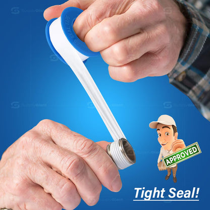 Supply Giant Plumbers PTFE Tape 1/2" W x 520" L Pipe Thread Tape, High Density Thread Sealant Tape Water Seal Plumbing Tape for Shower Head, Pipes, Gas Lines, Leak Prevention