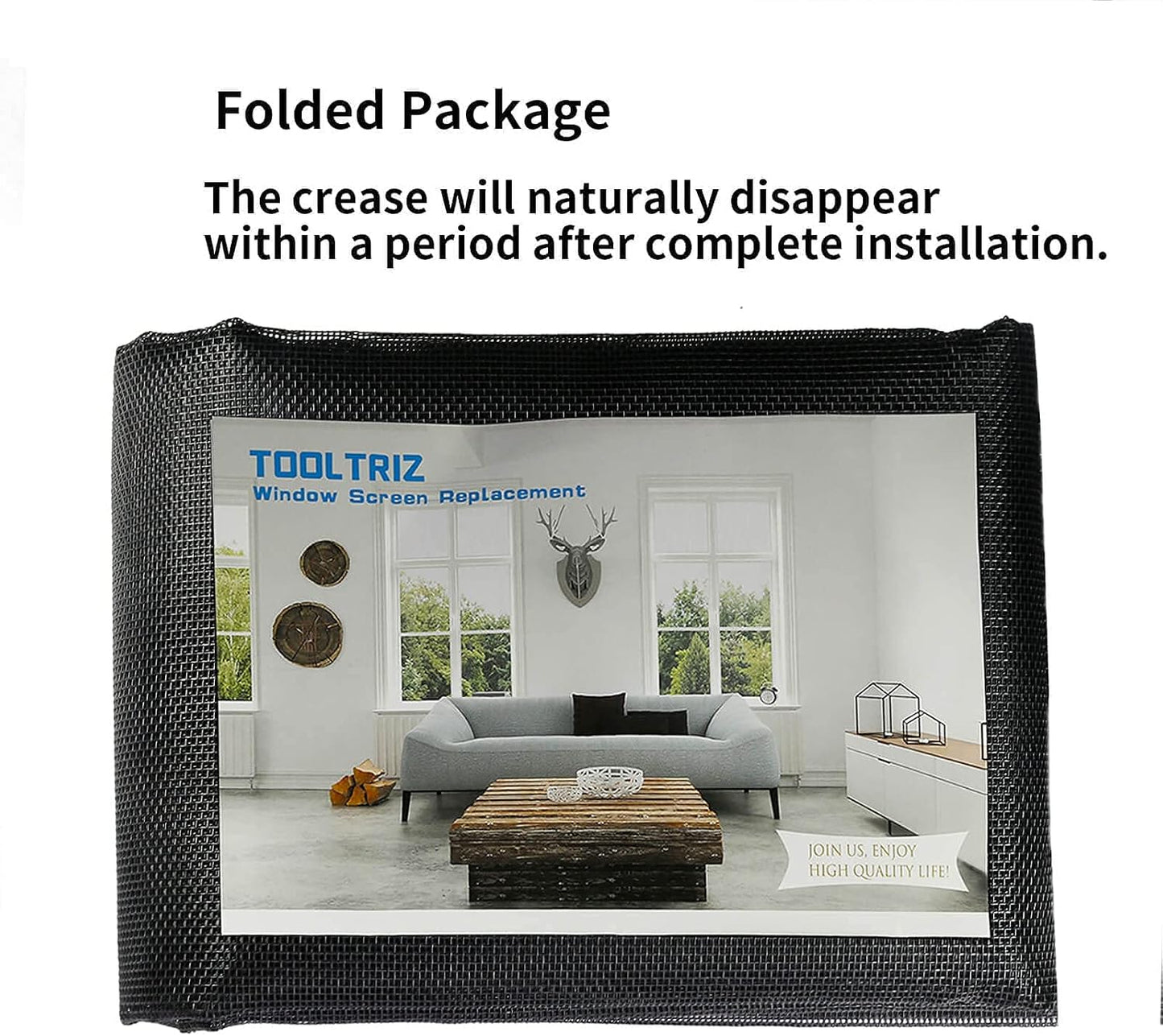 Tooltriz Pet Proof Window Screen Replacement, 48“ x 100" Upgraded Thicken Charcoal Fiberglass Mesh for Sliding Pet Screen Door Repair Kit - Screen Door Protector for Dogs Patio Screen mesh