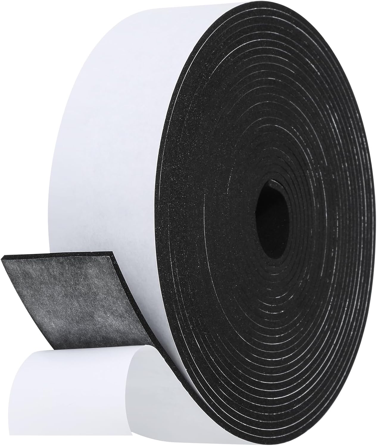 16Feet Weather Stripping Seal (1/2 Inch X 1/4 Inch) for Door Window, High Density Foam Tape, Soundproofing, Insulation Strip, Door Sealers for Door Frame- White
