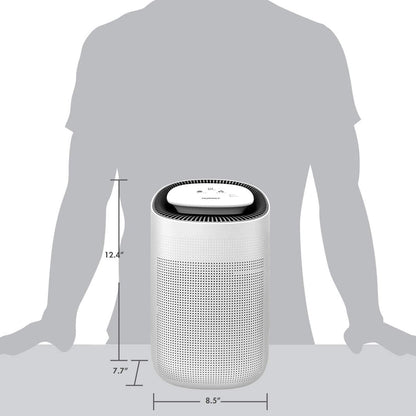 Tenergy Sorbi 1000ml Air Dehumidifier w/Purifying Function, True HEPA Filter, Auto Shutoff, Touch Control Adjustable Air Speed, Ultra-Quiet, Ideal for Closets & Bathrooms