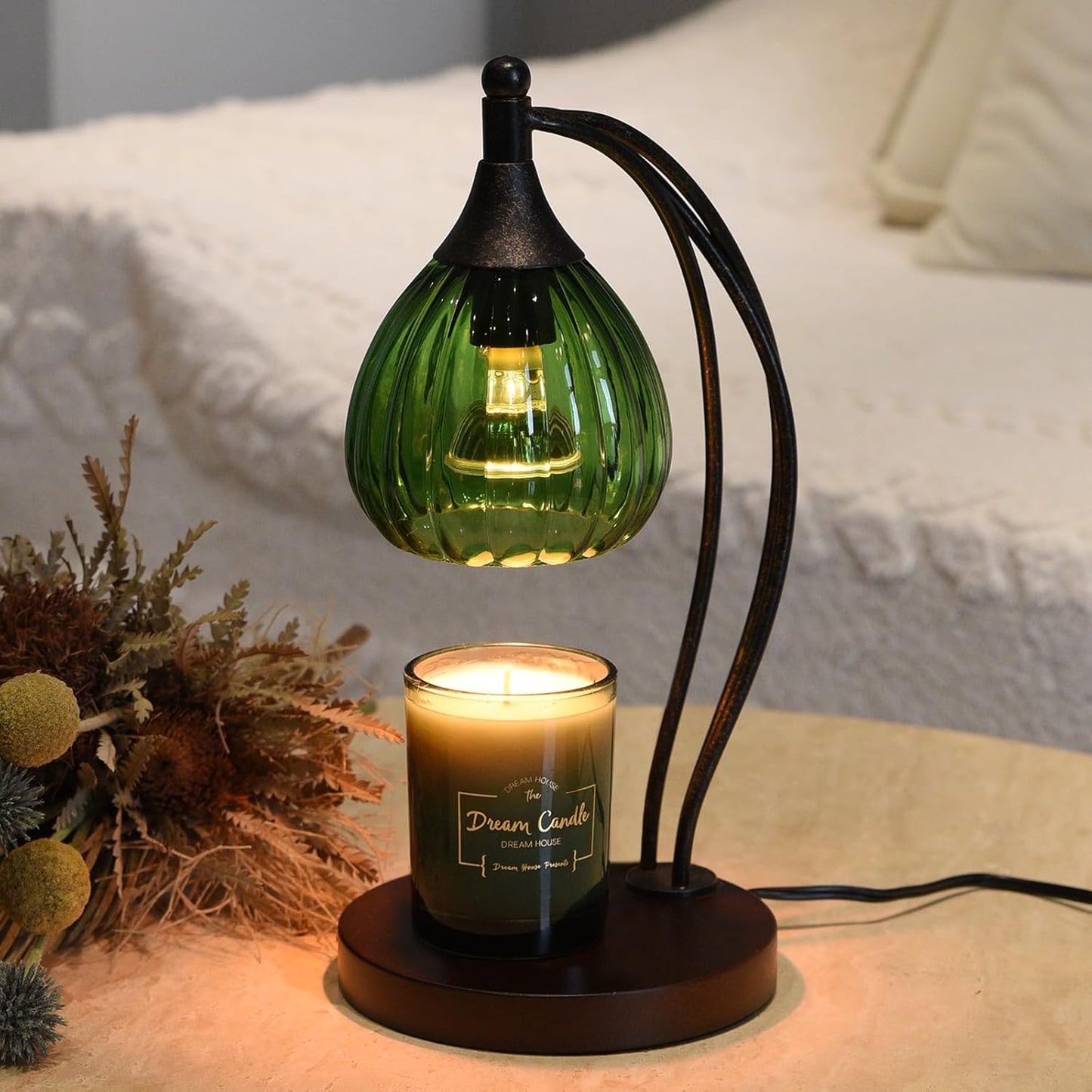 Candle Warmer Lamp with Timer Dimmer - Electric Light Wax Warmer for Jar Candles - Lamp with 2 Bulbs, Unique Birthday Gifts for Women Mom House Warming Gifts New Home Decor