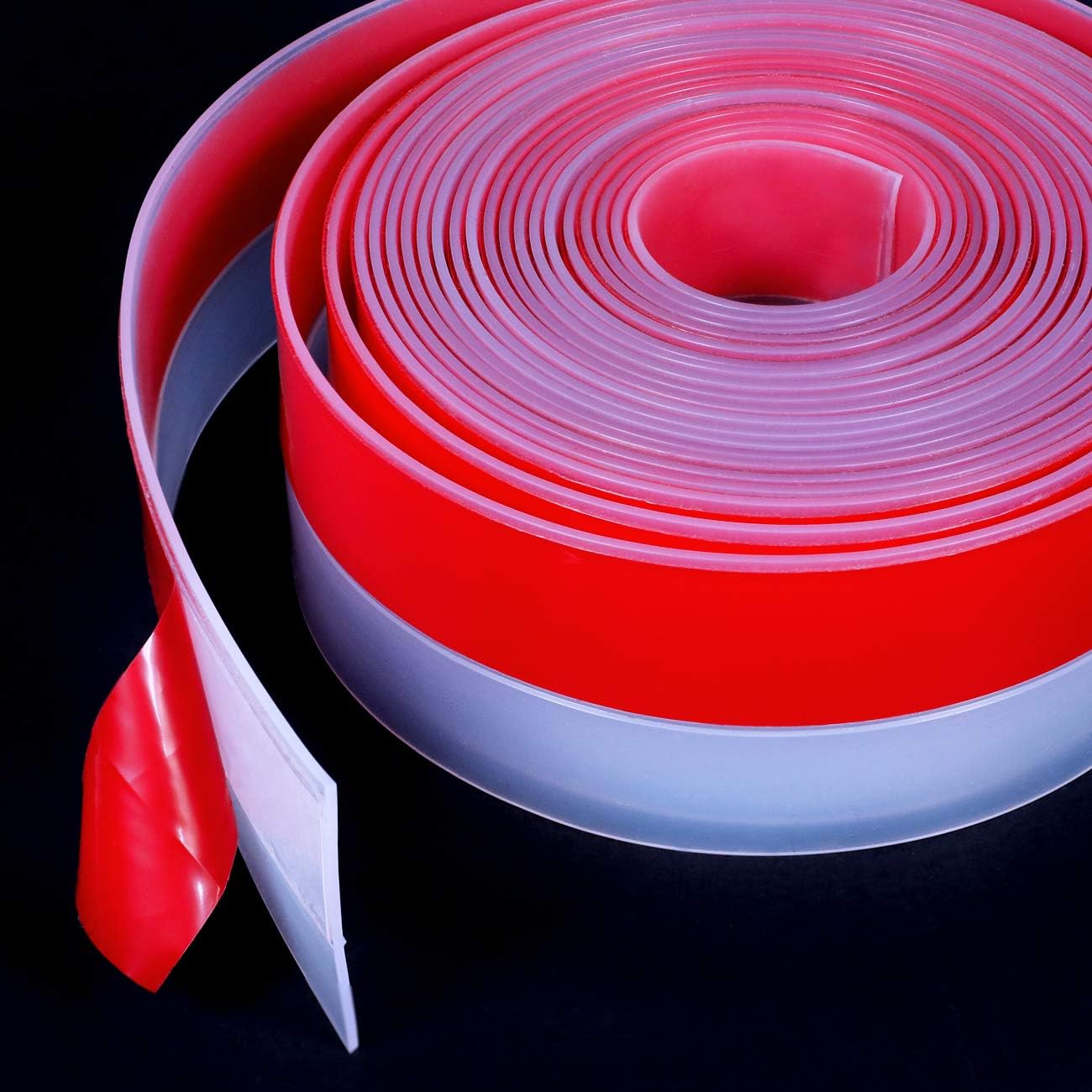 TORRAMI Wide Silicone Weather Stripping 3 inch Width 20 Feet Length, Draft Stopper Seal for Barn and Garage Door Under Bottom,Top, Sides, Grey