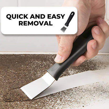 Glass Stove Curved Edge Scraper Flexible Black Straight Tool for Grease and Residue Removal
