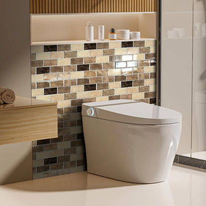 Art3d Peel and Stick Backsplash for Kitchen White Subway (10 Tiles, Thicker Design)