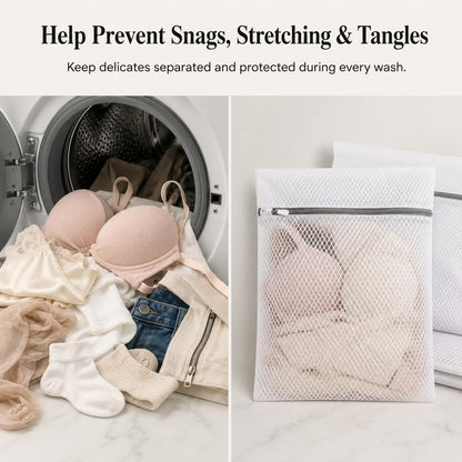 GroundLuxe Mesh Laundry Bags for Delicates, 3 Pack, 12 x 16 Inch