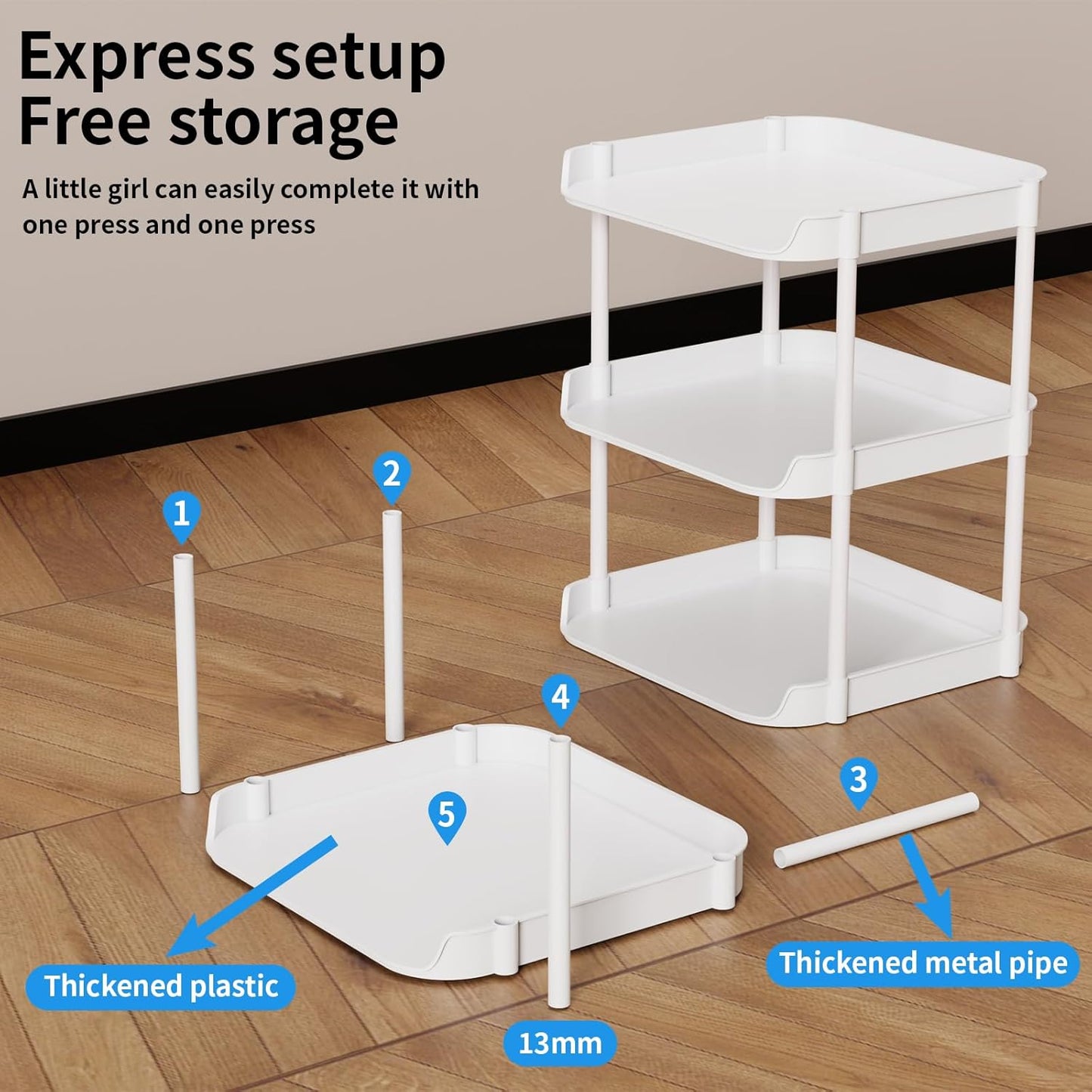 6 Tier Vertical Narrow Shoe Rack, Stackable Tall Skinny Shoerack, Compact Single Shoes Storage Tower for Slim Space, Corner Plastic Shelves, for Hallways, Entryway, Bedrooms Organizer, Black