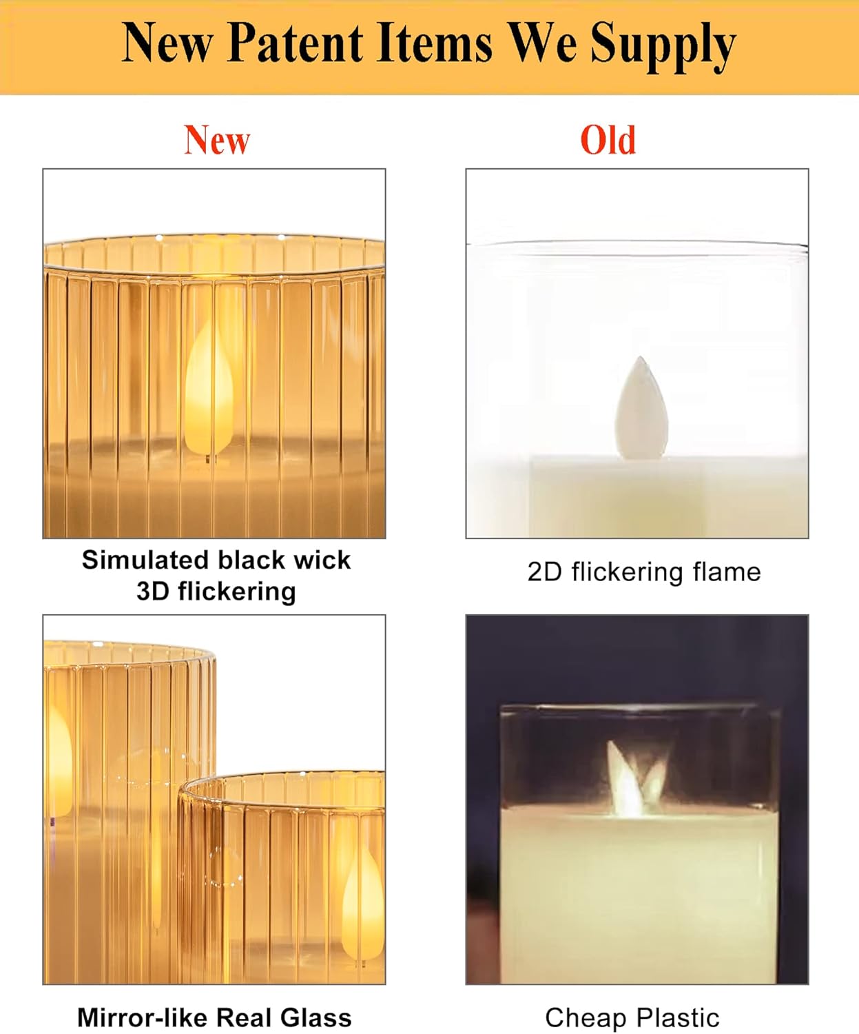 ANGELLOONG Flickering Flameless Candles, Realistic Battery Operated Candles with Remote and Timer, Set of 3 LED Candles for Room Fall Home Wedding Decor Centerpieces Table Party Valentines Decorations