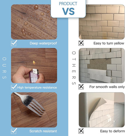 2026 New Upgrade Peel and Stick Backsplash Tile, Peel and Stick 11.34" X 11.57" Wall Tile for Kitchen, Bathroom, Fireplace, Laundry (Beige Ecru, 10 Packs)