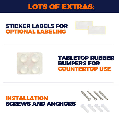 Storage Standard Triple Glove Box Holder Wall Mount Glove Dispenser - Disposable Glove Holder Wall Mount Glove Station for Medical Gloves, Multipurpose Kitchen Gloves Holder - 16.5 x 10 x 3.5 Inches