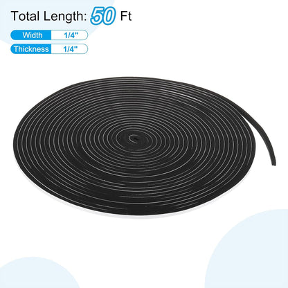 PATIKIL Weather Stripping Door Seal Strip, 3/8 Inch x 1/4 Inch x 32 Ft Self Adhesive Soundproof High Density Foam Tape Insulation for Door Window Air Conditioning, White - Colors B