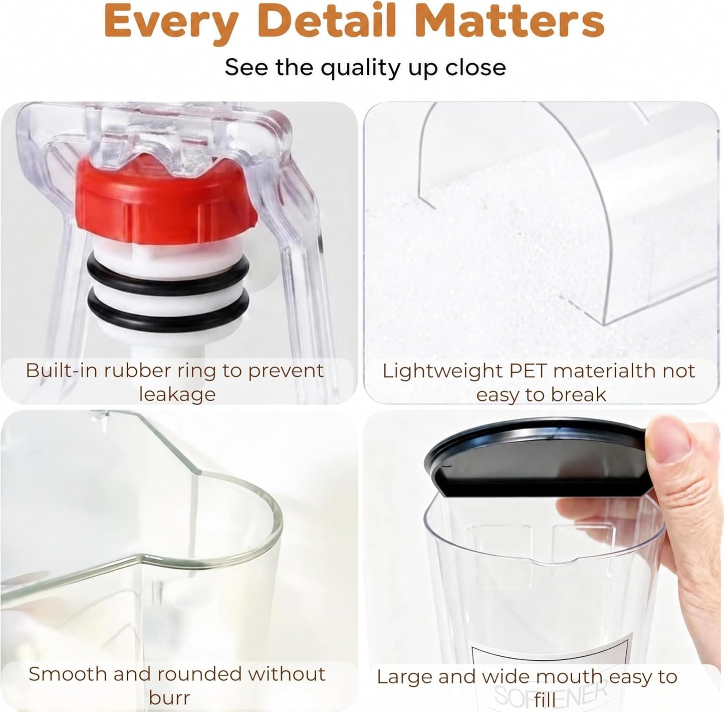 2 Pack Laundry Soap Dispenser,Wall Mounted Detergent Dispenser, Fabric Softener Dispenser, Liquid Dispenser with Spigot for Laundry Room Organization and Storage with 4 Labels Measuring Cups