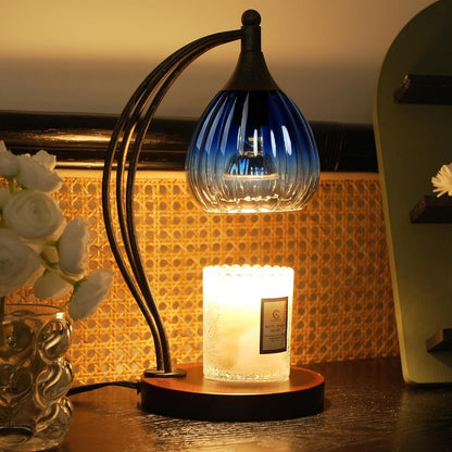 Candle Warmer Lamp with Timer Dimmer - Electric Light Wax Warmer for Jar Candles - Lamp with 2 Bulbs, Unique Birthday Gifts for Women Mom House Warming Gifts New Home Decor