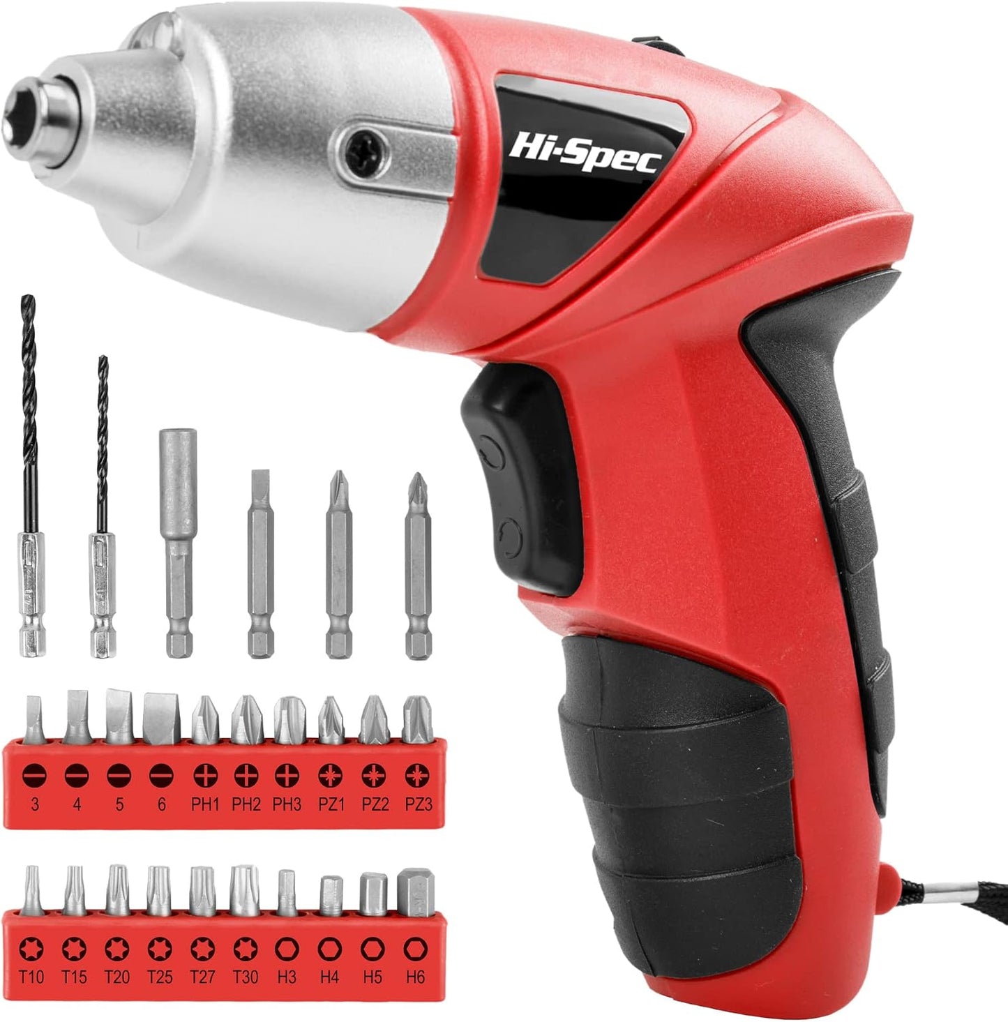 Hi-Spec Cordless Electric Screwdriver, Power Screw Driver Set with Pink Compact Tool Kit for Small Repair and Maintenance- Ideal Housewarming Gift,19 Piece