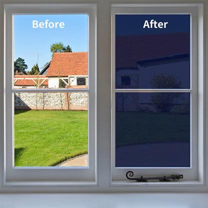 Niviy Window Privacy Film Static Cling Non-Adhesive Window Film Frosted Glass Bathroom Door Decoration Privacy Covering (17.7"x 78.7")