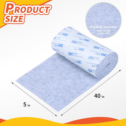 Felt Furniture Pads 120 PCS, Non Slip Self Adhesive Felt Pads Chair Leg Floor Protectors for Furniture Feet Wood Hardwood Floors, 1 inch Round, Black