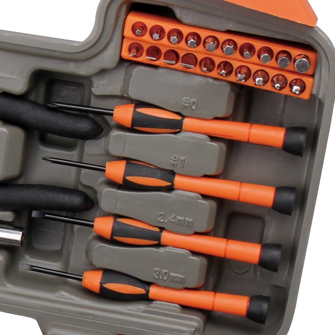 Apollo Tools Original 39 Piece General Household Tool Set in Toolbox Storage Case with Essential Hand Tools for Everyday Home Repairs, DIY and Crafts Red/Black - DT9706