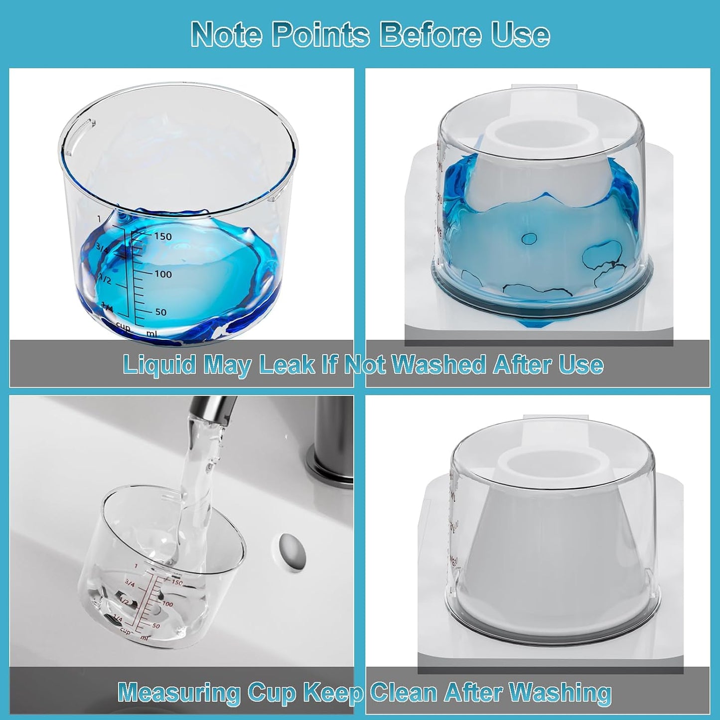 61OZ Laundry Detergent Dispenser Container, 2 Pack Liquid Laundry Dispenser, Plastic Detergent Dispensers for Laundry Powder/Fabric Softener with Tray 6 Labels, Clear