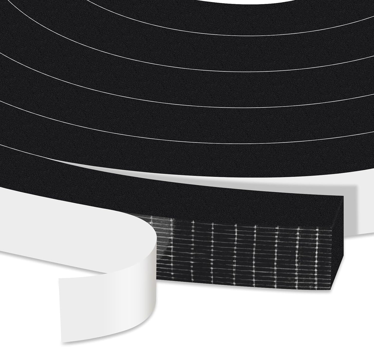 Upgraded Strong Adhesive Foam Weather Stripping Door Seal Insulation Tape for Insulating Door,Window, Air Conditioner Noise-Reduction Self Adhesive Sealing Weatherstrip (1 in x 1/2 in x 10 Ft) - Colors A