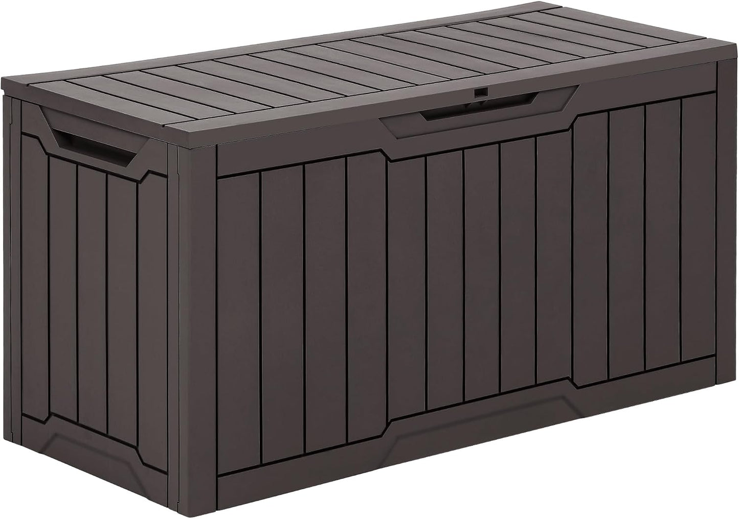 YITAHOME 31 Gallon Outdoor Storage Box | Resin Deck Box and Waterproof Package Delivery Box for Gardening Tools, Pool Supplies, Patio Furniture, Lockable, Taupe