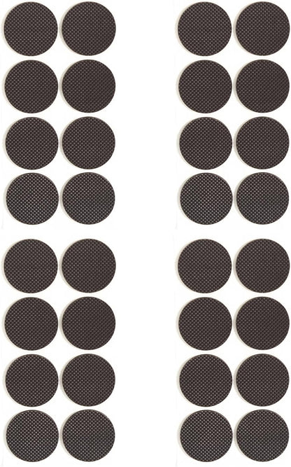 Non Slip Furniture Pads 1/2" x 3" Rubber Strips Self Adhesive Furniture Grippers Chair Leg Pads Rubber Chair Feet Anti Scratches Non Skid Furniture Pad Floor Protectors, 40 Pcs Rectangle