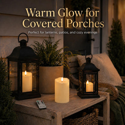 ANGELLOONG Flickering Flameless Candles, Realistic Battery Operated Candles with Remote and Timer, Set of 3 LED Candles for Room Fall Home Wedding Decor Centerpieces Table Party Valentines Decorations
