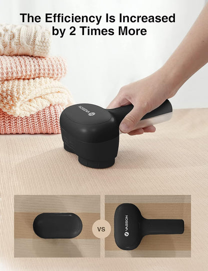 VASSON Fabric Shaver, Electric Lint Remover, Rechargeable Lint Shaver, Sweater Shavers to Remove Pilling, Large Fuzz Remover for Clothes Couch Furniture (Greyish White)