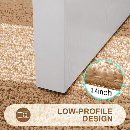 Kitinjoy Indoor Outdoor Door Mat, 32x20 Non-Slip Absorbent Dirt Trapper, Low-Profile Washable Inside Entrance Front Floor Mat, Sturdy Soft Entry Doormats for Entryway, Grey