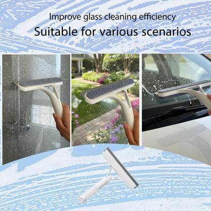 3 in 1 Window Cleaning Scraper,Multifunctional Spray Window Squeegee Cleaner Tool,Mirrors Scraper,Squeegee and Scrubber Spray Bottle Window Squeegee for Glass Doors,Glass Cleaner Tool