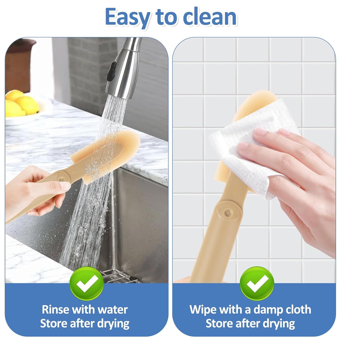 8Pcs Caulking Silicone Sealant Finishing Tool, 4 Sizes Rubber Caulking Tool Set, Multifunctional Caulking Remover/Smoothing Tool Applicator for Tiles Brick Kitchen Bathroom