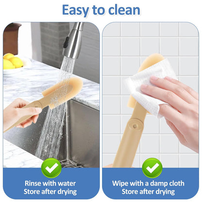 8Pcs Caulking Silicone Sealant Finishing Tool, 4 Sizes Rubber Caulking Tool Set, Multifunctional Caulking Remover/Smoothing Tool Applicator for Tiles Brick Kitchen Bathroom