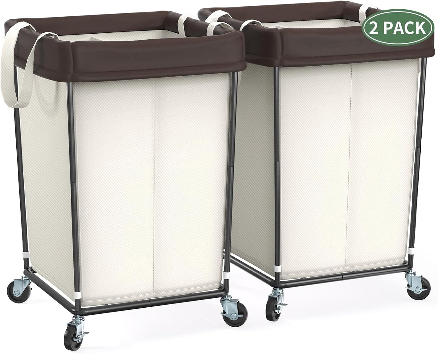 Mefirt 320L Laundry Hamper with Wheels, 3 Section Large Rolling Laundry Basket Bag with Wheels, Clothes Hamper Cart for Laundry, Bedroom, Bathroom and Dorm