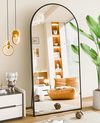 59"x16" Floor Mirror Full Length, Arched Full Length Mirror with Stand, Full Body Mirrors for Bedroom Living Room or Cloakroom Gold